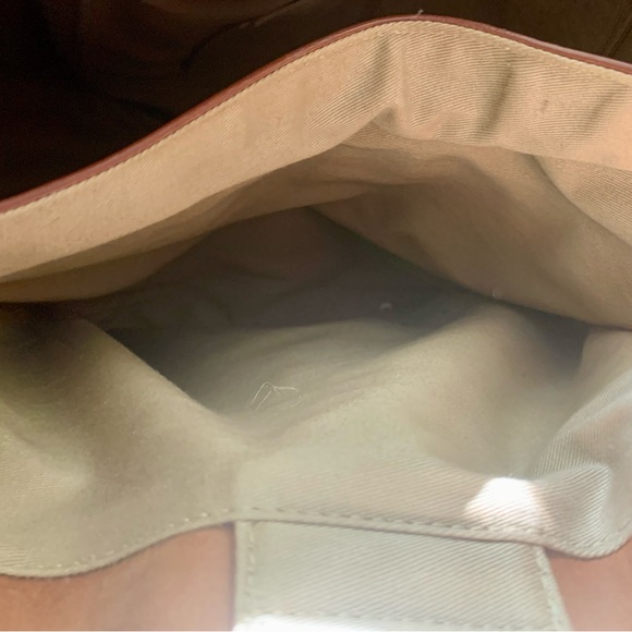 J. Crew Brown/Camel Leather Campo Bag - Picture 15 of 16